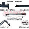 MANTA TOYOTA LANDCRUISER 300 SERIES V6 3IN DPF BACK WITH REAR MUFFLER, 4IN DUMP TIP - Image 2