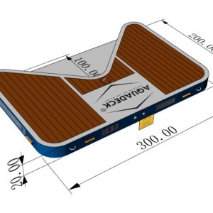 AQUADECK Inflatable V Docks 3M x 2M
